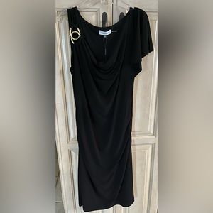 NWT CALVIN KLEIN black party dress.